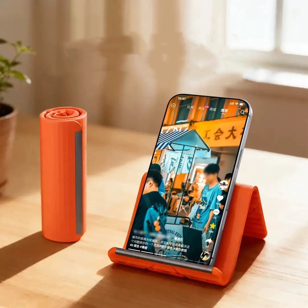 Phone Accessories Useful - 휴대용 실리콘 폰/태블릿/노트북 거치대, 창의적인 접이식