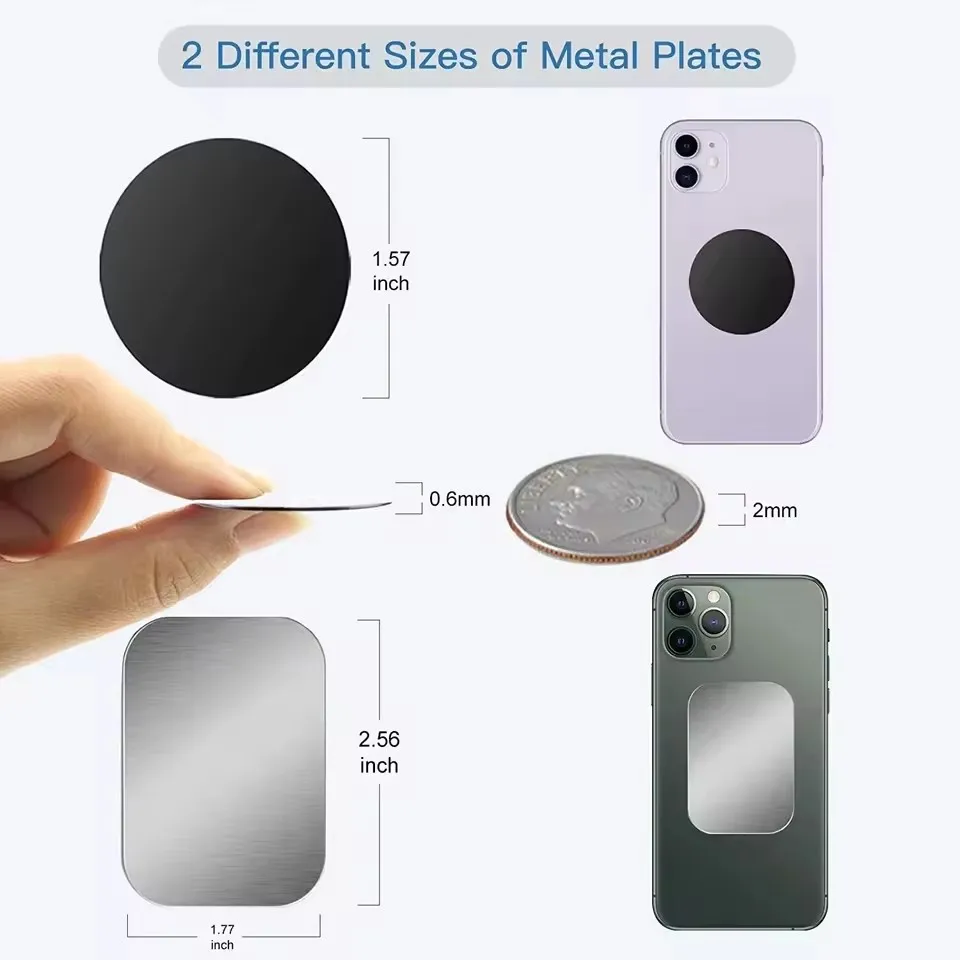 자석식 차량용 휴대폰 거치대용 금속판 디스크, 얇은 철 - Phone Accessories Holder Car 리뷰 및 가격