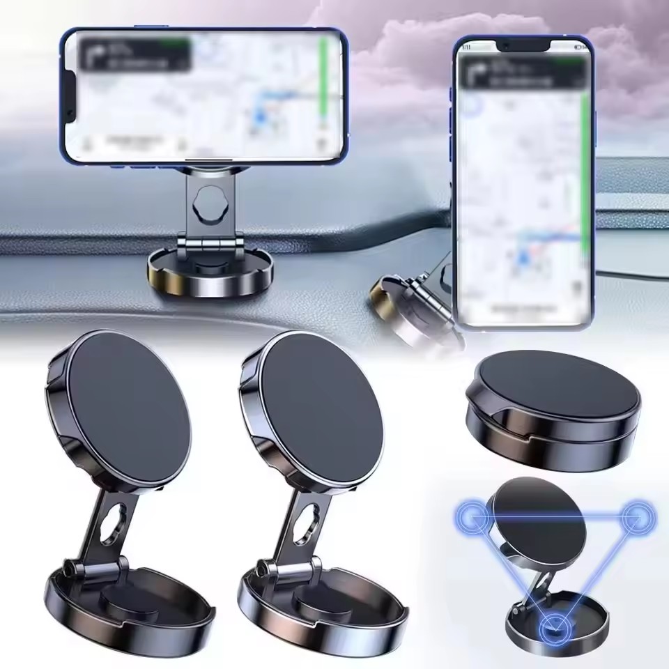 강력한 자석식 휴대폰 거치대 720 °   접이식 원형 - Phone Accessories Holder Car 리뷰 및 가격
