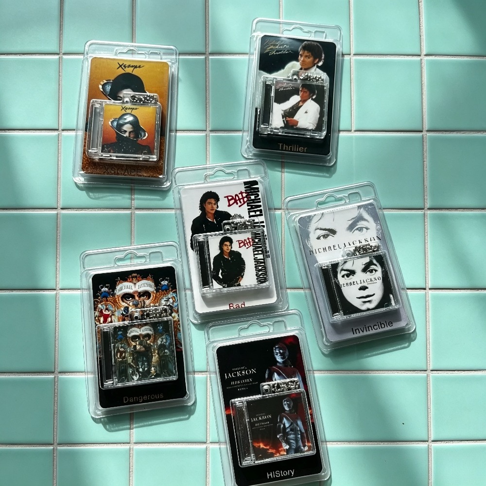 NFC 기능이 있는 마이클 잭슨 미니 CD 앨범 키링, - Phone Accessories Charms 리뷰 및 가격