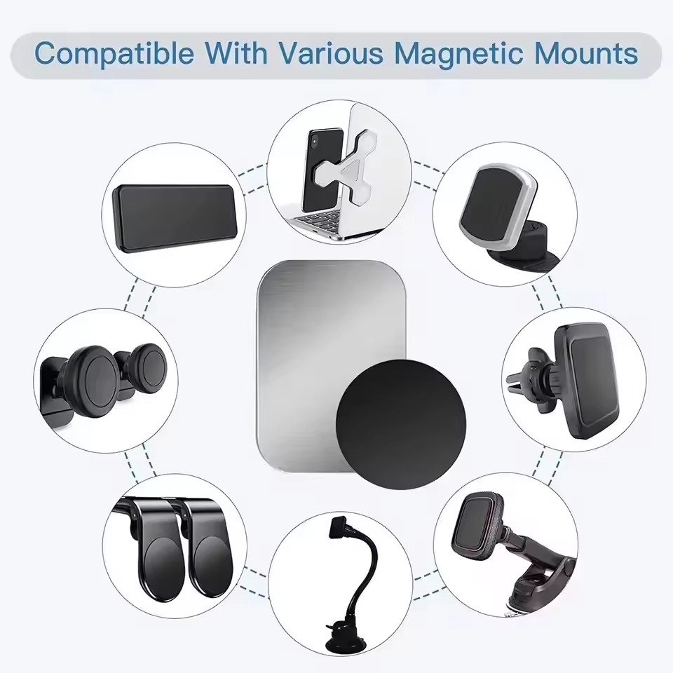 자석 차량용 휴대폰 거치대용 금속판, 얇은 철판 스티커 - Phone Accessories Holder Car 리뷰 및 가격