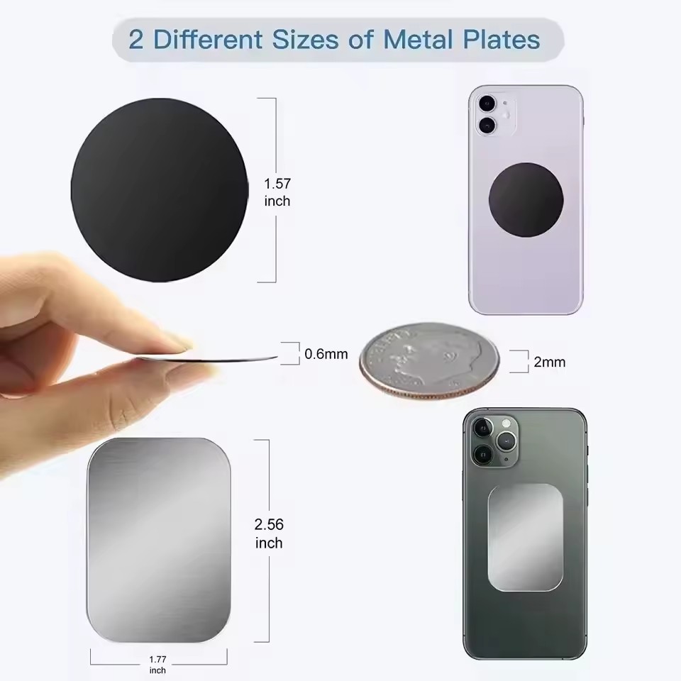 자석 차량용 휴대폰 거치대용 금속판, 얇은 철판 스티커 - Phone Accessories Holder Car 리뷰 및 가격