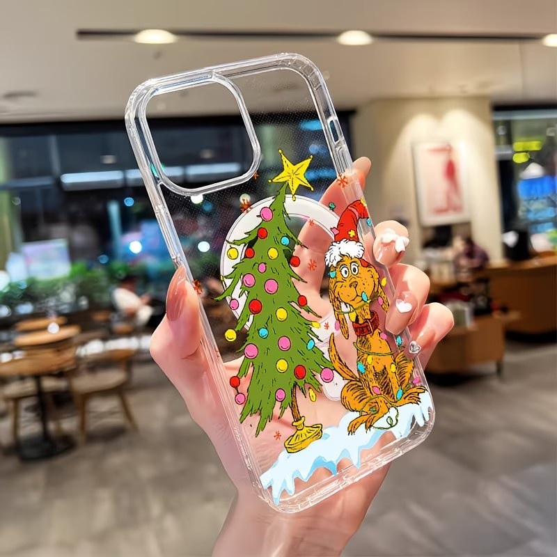 강아지 테마 크리스마스 파티 투명 폰 케이스 아이폰 1 - Apple Iphone 15 리뷰 및 가격
