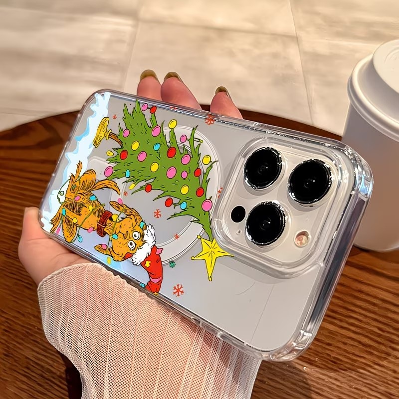 강아지 테마 크리스마스 파티 투명 폰 케이스 아이폰 1 - Apple Iphone 15 리뷰 및 가격