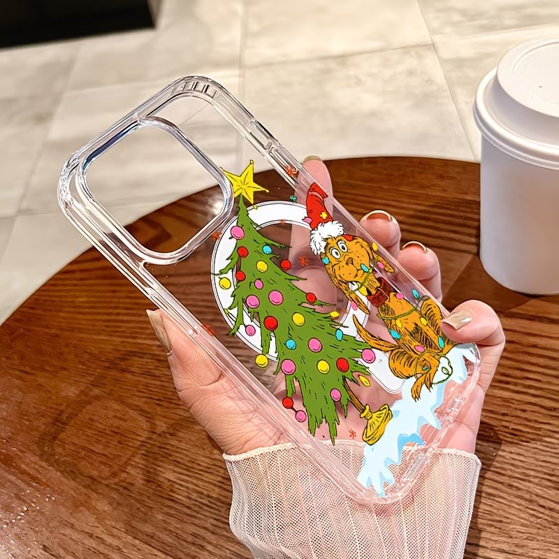 강아지 테마 크리스마스 파티 투명 폰 케이스 아이폰 1 - Apple Iphone 15 리뷰 및 가격