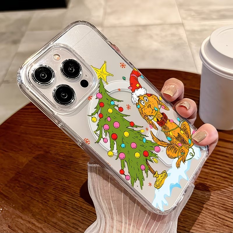 강아지 테마 크리스마스 파티 투명 폰 케이스 아이폰 1 - Apple Iphone 15 리뷰 및 가격